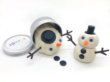 Load image into Gallery viewer, Snowman Play Dough Tin