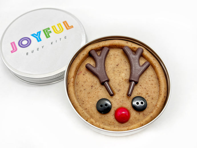 Reindeer Play Dough Tin